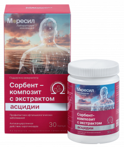 Сорбент-композит с экстрактом асцидии